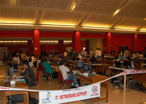 Depdiknas - Sewa Laptop - Lomba Kompetensi Siswa Sekolah Menengah Kejuruan (LKS SMK) Tingkat Nasional XVII 2009 dan Pameran Kreasi Siswa - Arena Pekan Raya Jakarta