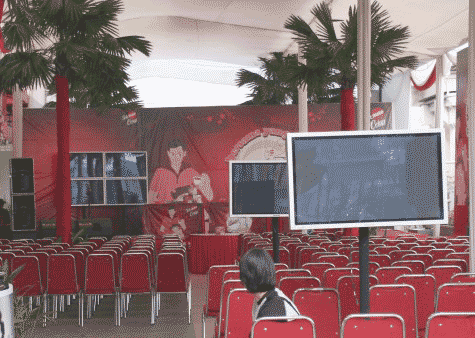 RH ProRent : Raja Sewa TV Plasma Display - Proyek Sewa TV Plasma Display 6 unit Teh Celup Sosro